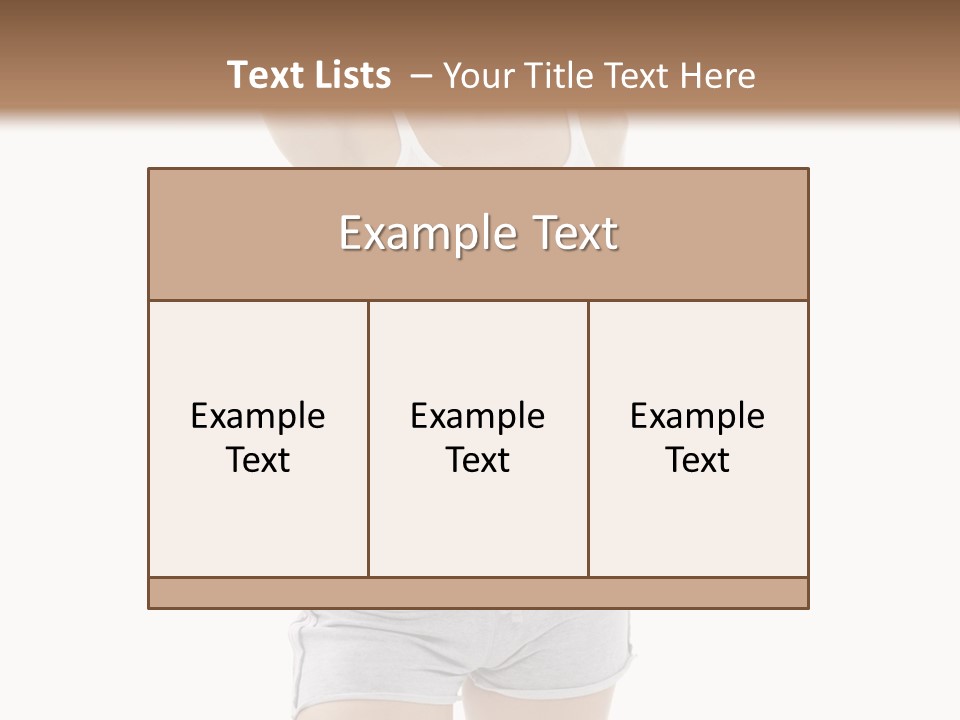 Leather Togetherness Background PowerPoint Template