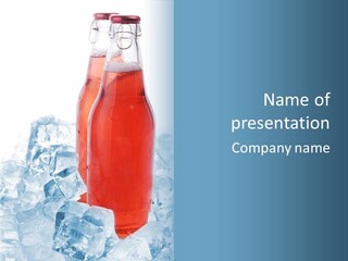 Cool Ice Photography PowerPoint Template