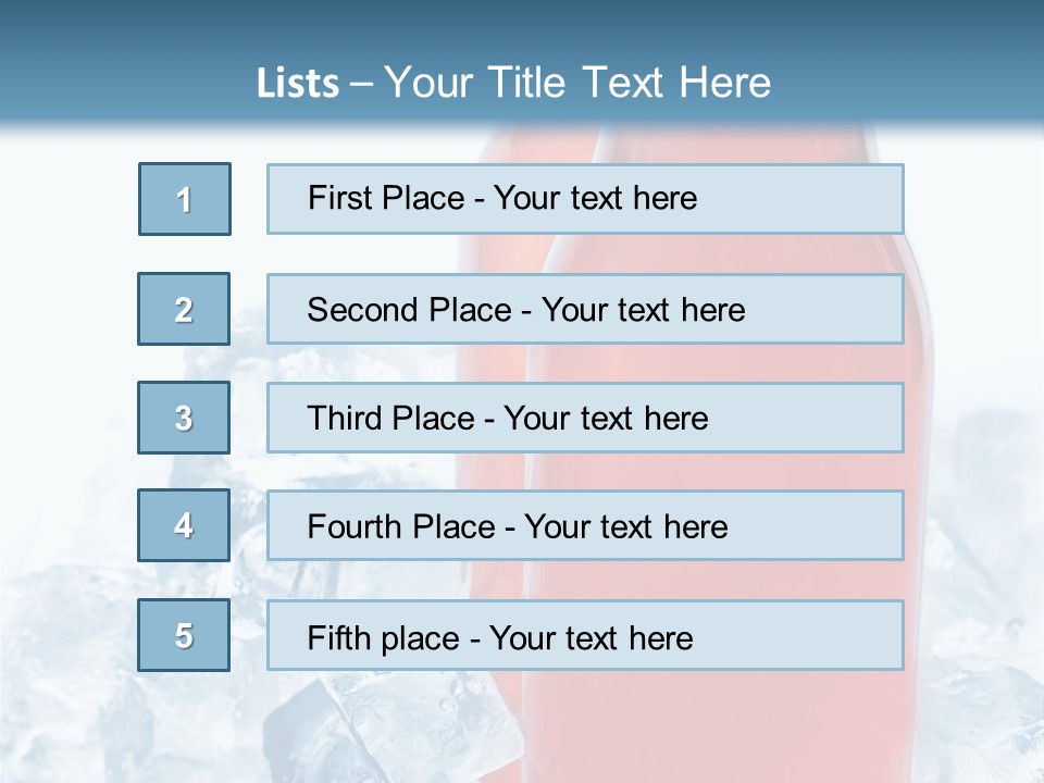 Cool Ice Photography PowerPoint Template