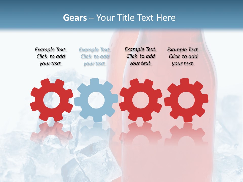 Cool Ice Photography PowerPoint Template