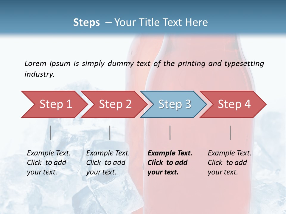 Cool Ice Photography PowerPoint Template