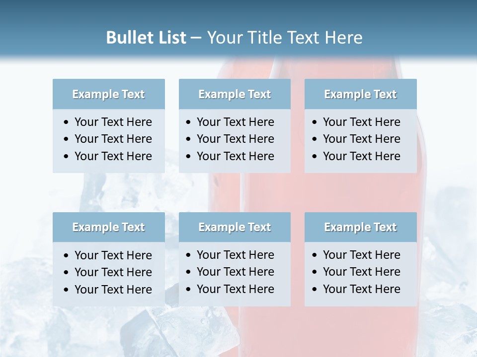 Cool Ice Photography PowerPoint Template