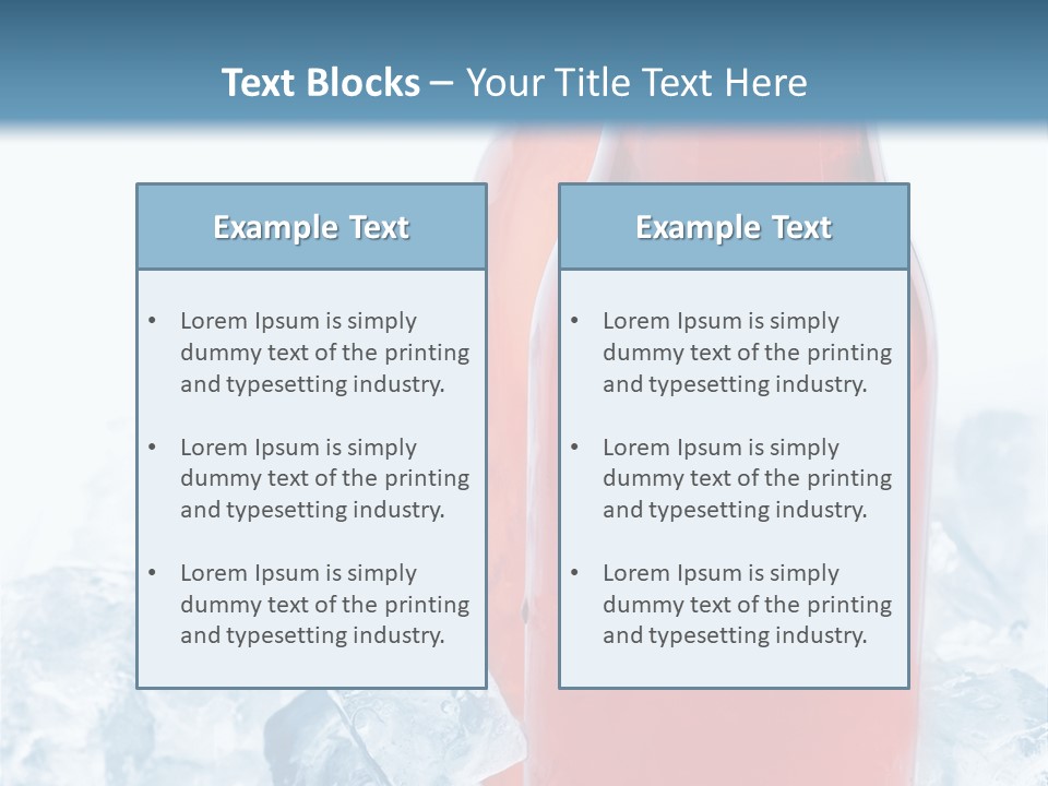 Cool Ice Photography PowerPoint Template