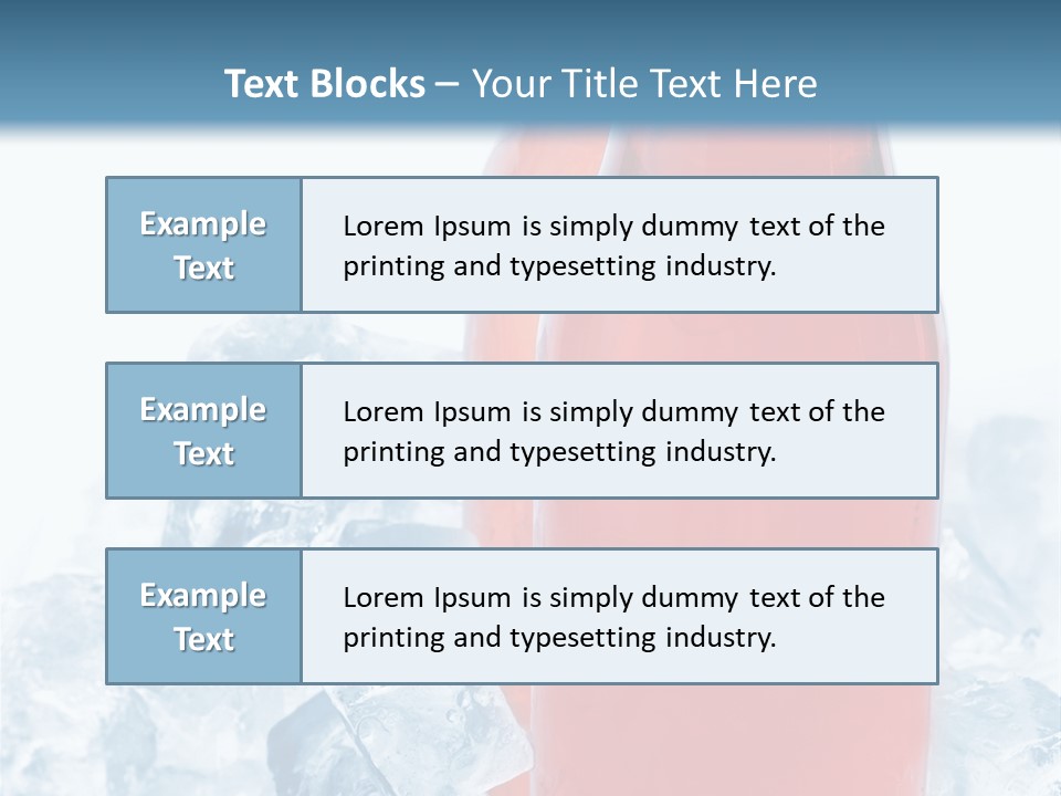 Cool Ice Photography PowerPoint Template