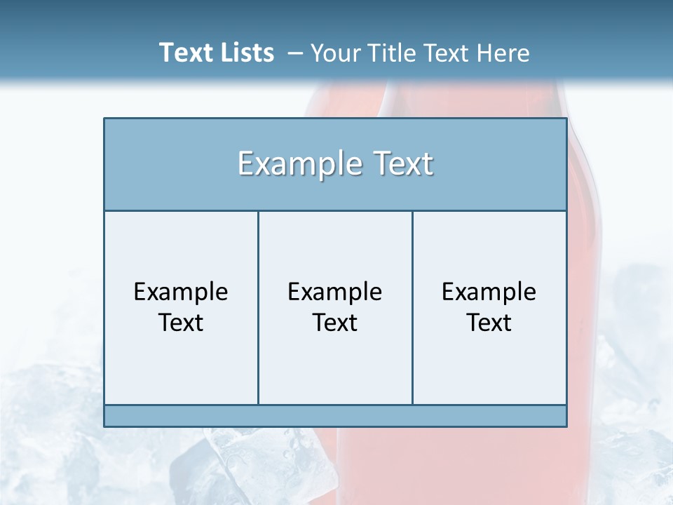 Cool Ice Photography PowerPoint Template