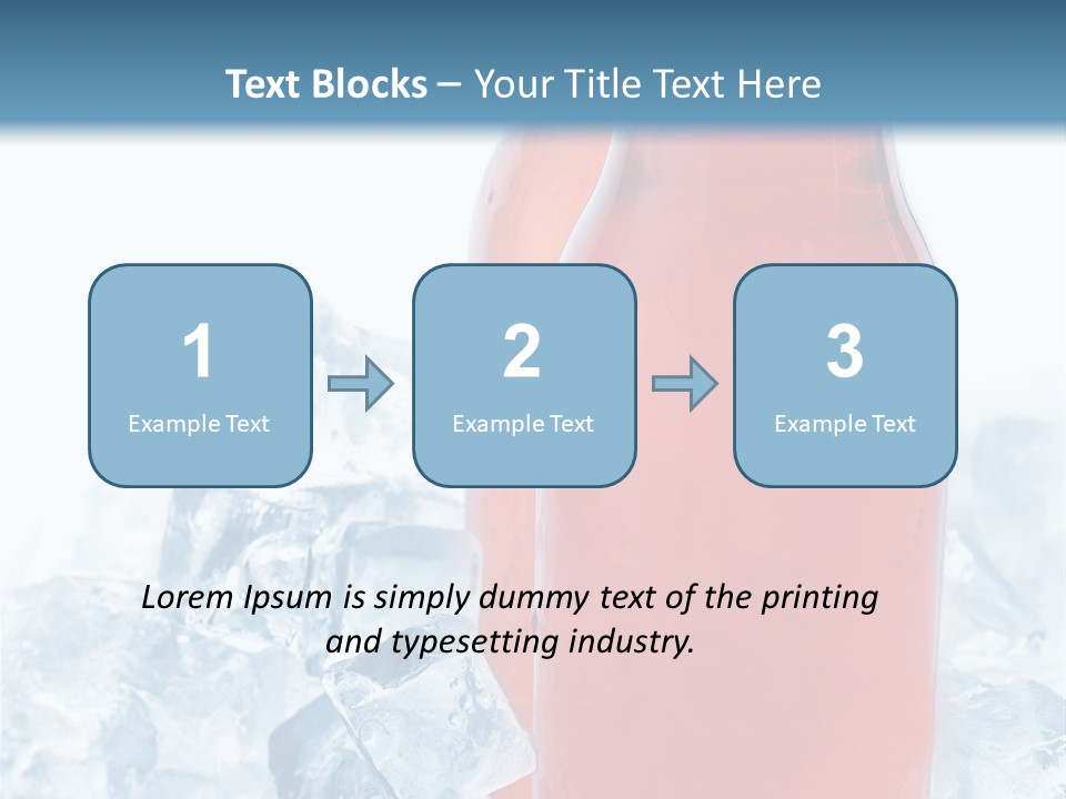 Cool Ice Photography PowerPoint Template