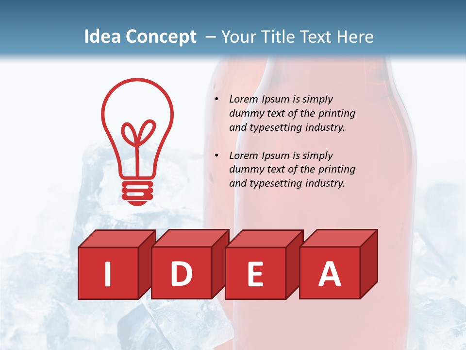 Cool Ice Photography PowerPoint Template