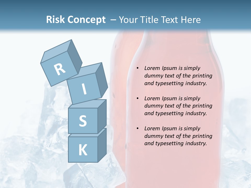 Cool Ice Photography PowerPoint Template