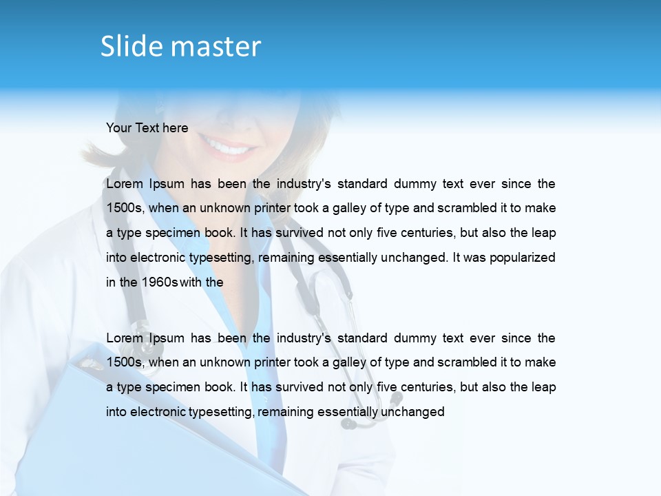People Sick Medical PowerPoint Template