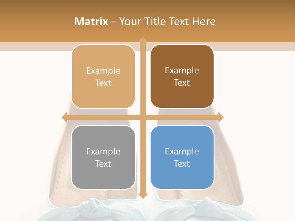 Togetherness White Slippers PowerPoint Template