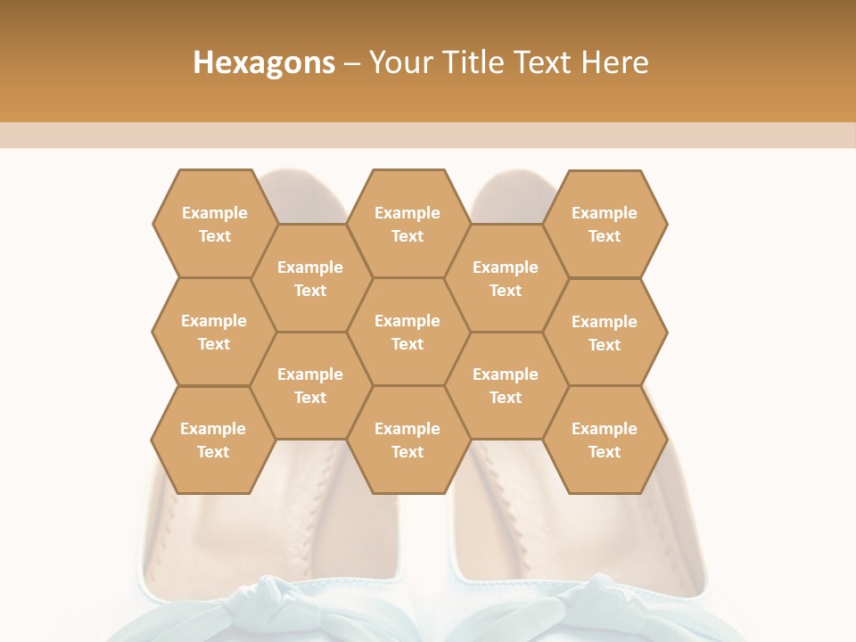 Togetherness White Slippers PowerPoint Template