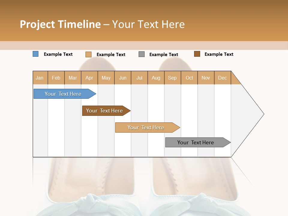 Togetherness White Slippers PowerPoint Template