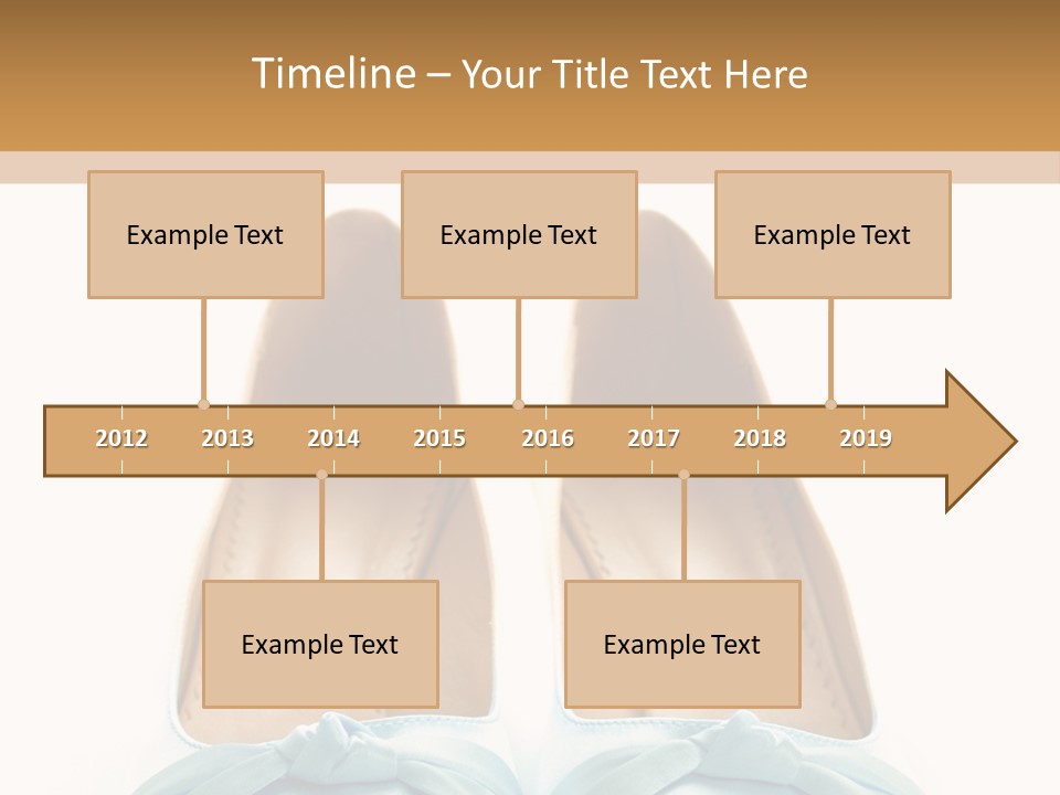 Togetherness White Slippers PowerPoint Template