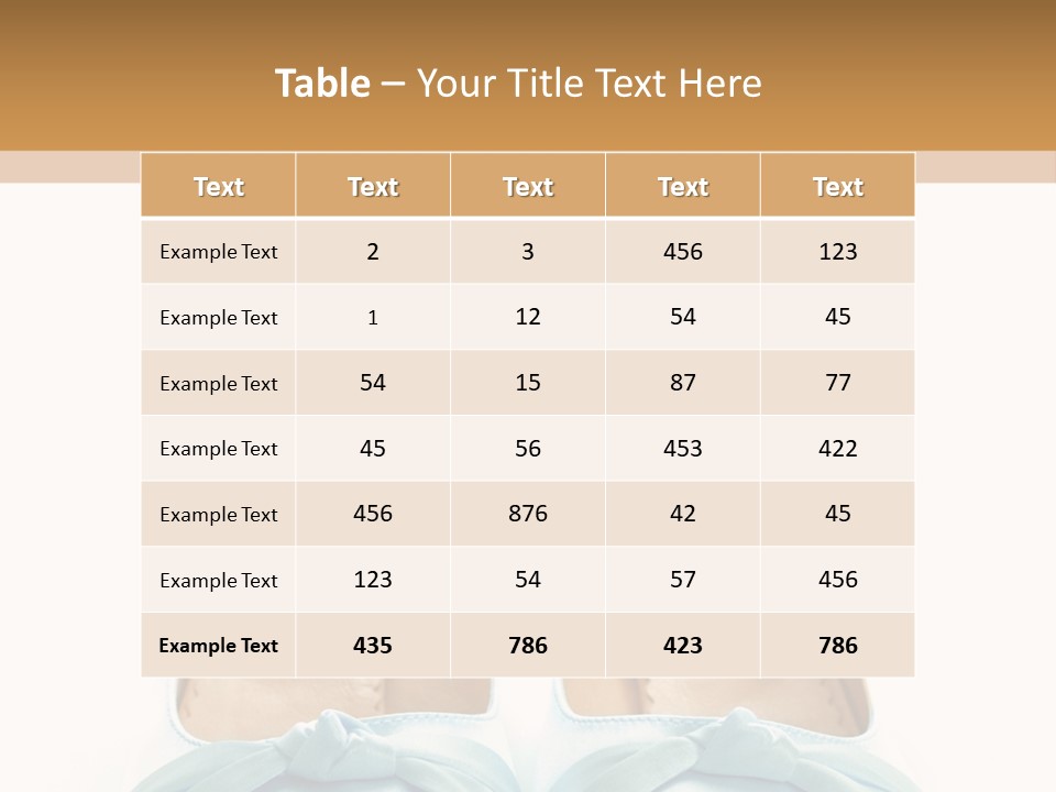 Togetherness White Slippers PowerPoint Template