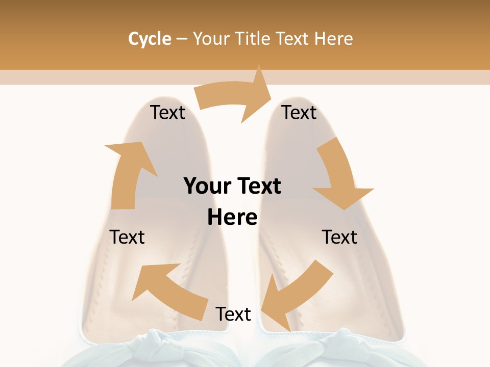 Togetherness White Slippers PowerPoint Template