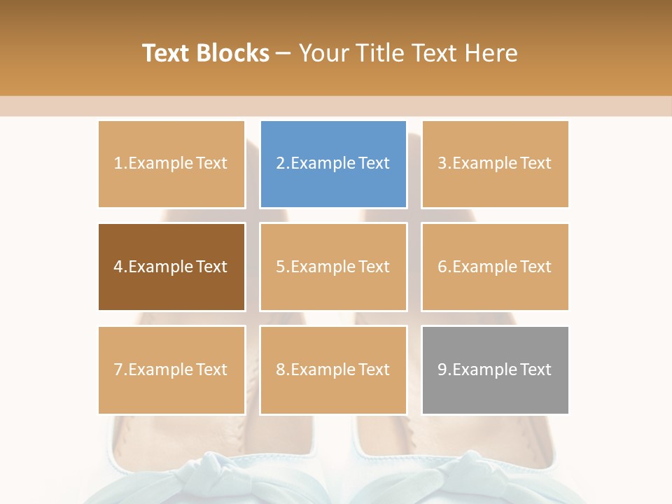 Togetherness White Slippers PowerPoint Template