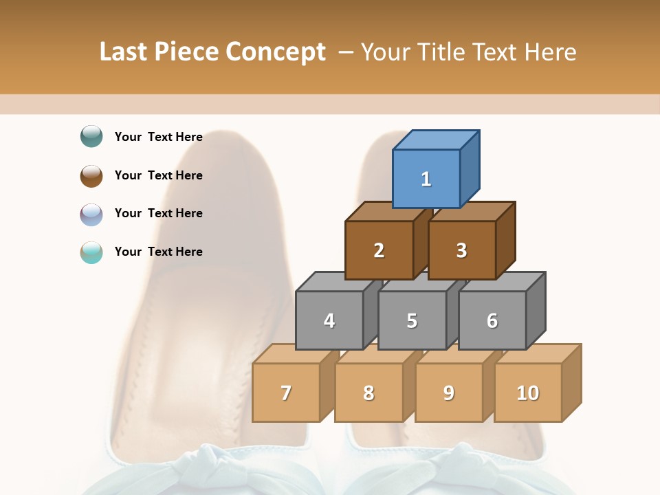 Togetherness White Slippers PowerPoint Template