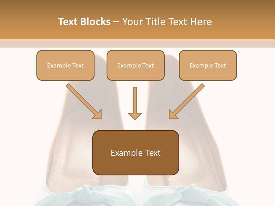 Togetherness White Slippers PowerPoint Template