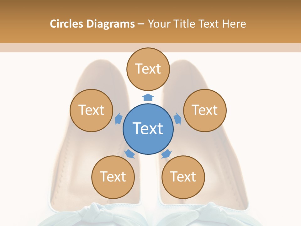 Togetherness White Slippers PowerPoint Template