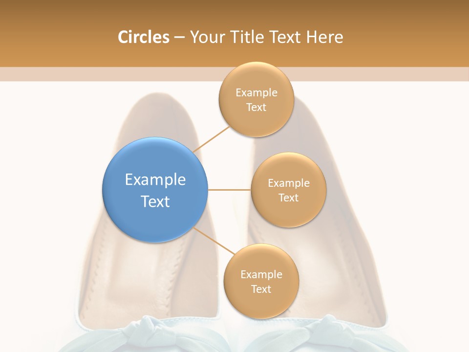 Togetherness White Slippers PowerPoint Template