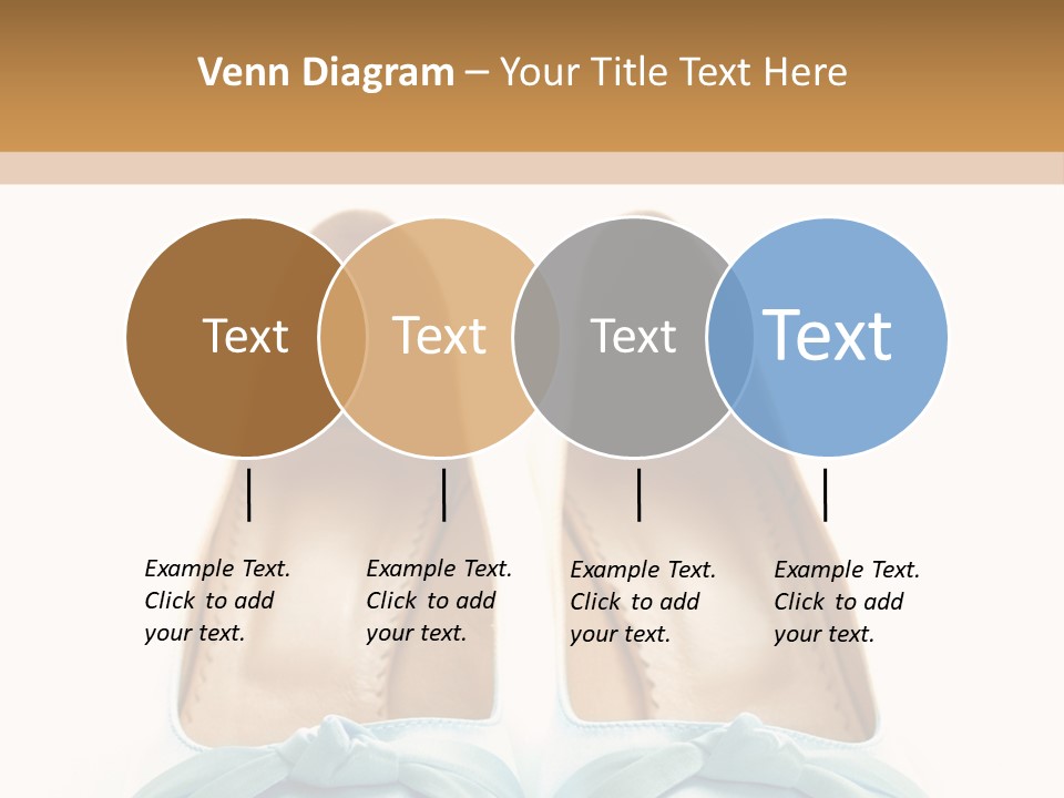 Togetherness White Slippers PowerPoint Template