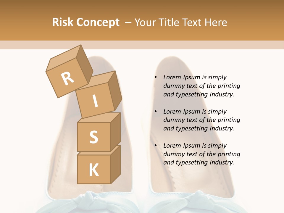 Togetherness White Slippers PowerPoint Template