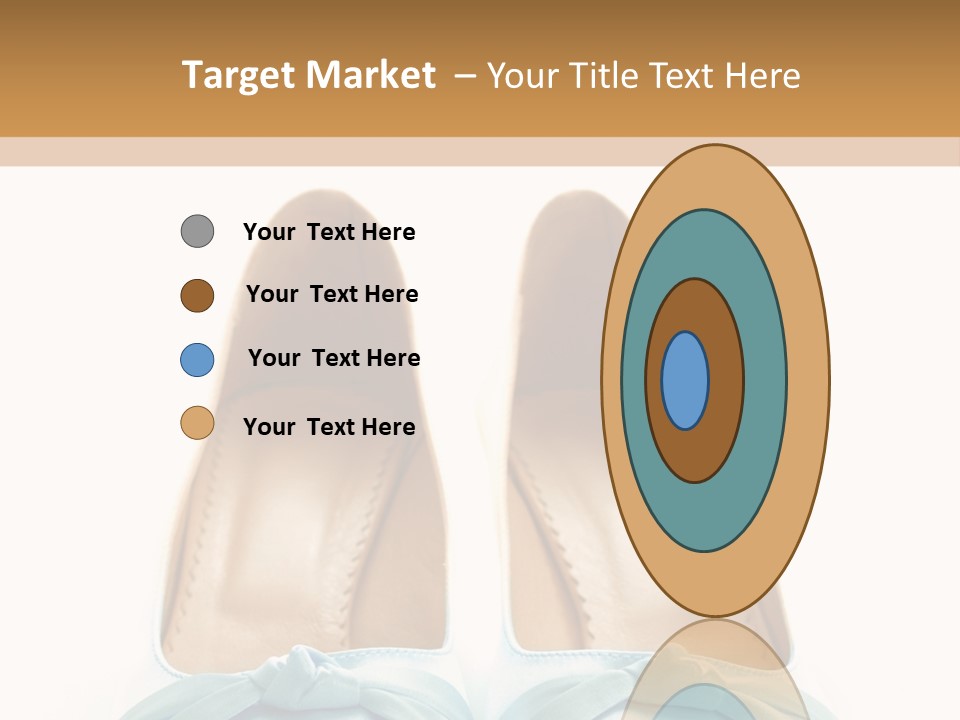 Togetherness White Slippers PowerPoint Template