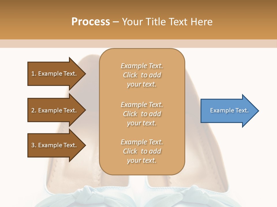 Togetherness White Slippers PowerPoint Template