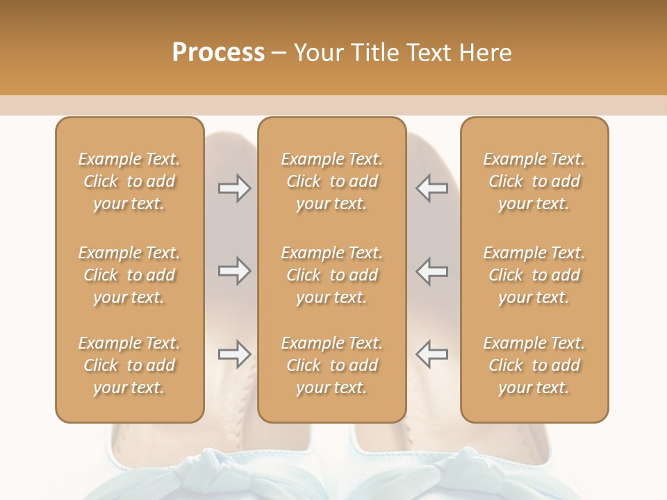 Togetherness White Slippers PowerPoint Template