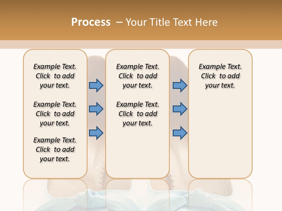 Togetherness White Slippers PowerPoint Template