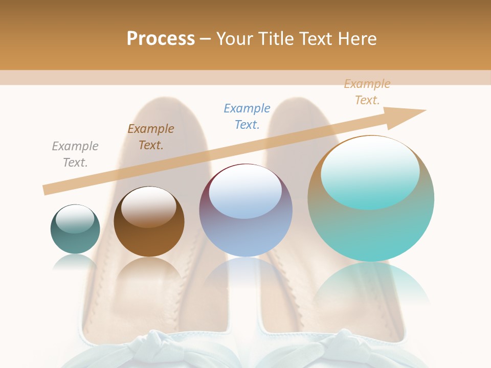 Togetherness White Slippers PowerPoint Template