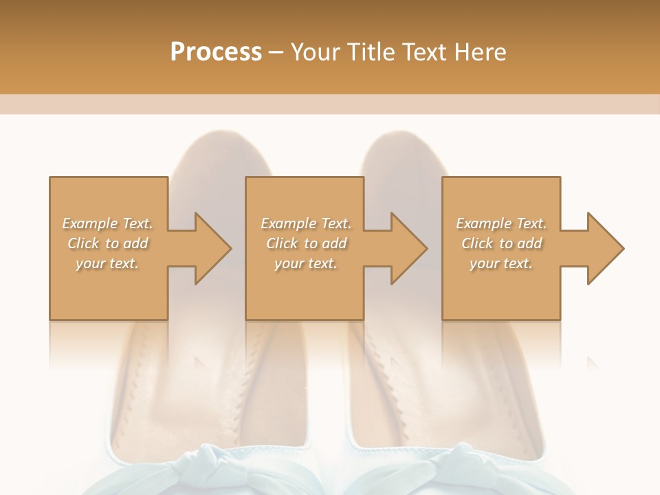 Togetherness White Slippers PowerPoint Template
