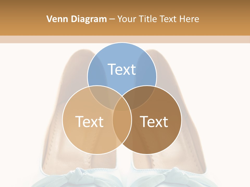 Togetherness White Slippers PowerPoint Template