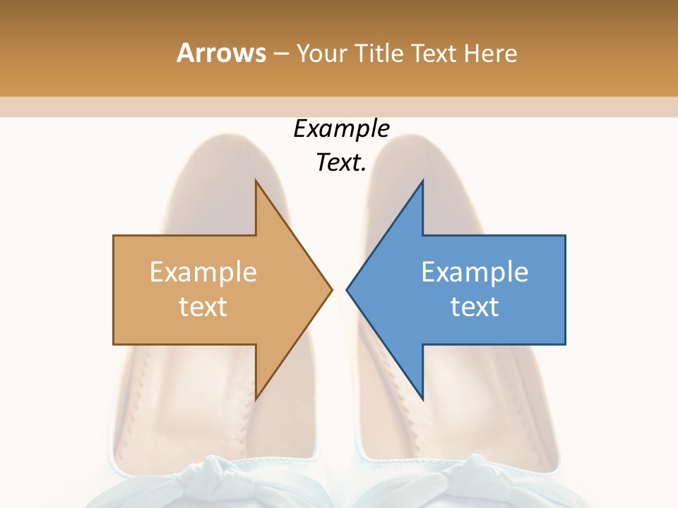 Togetherness White Slippers PowerPoint Template