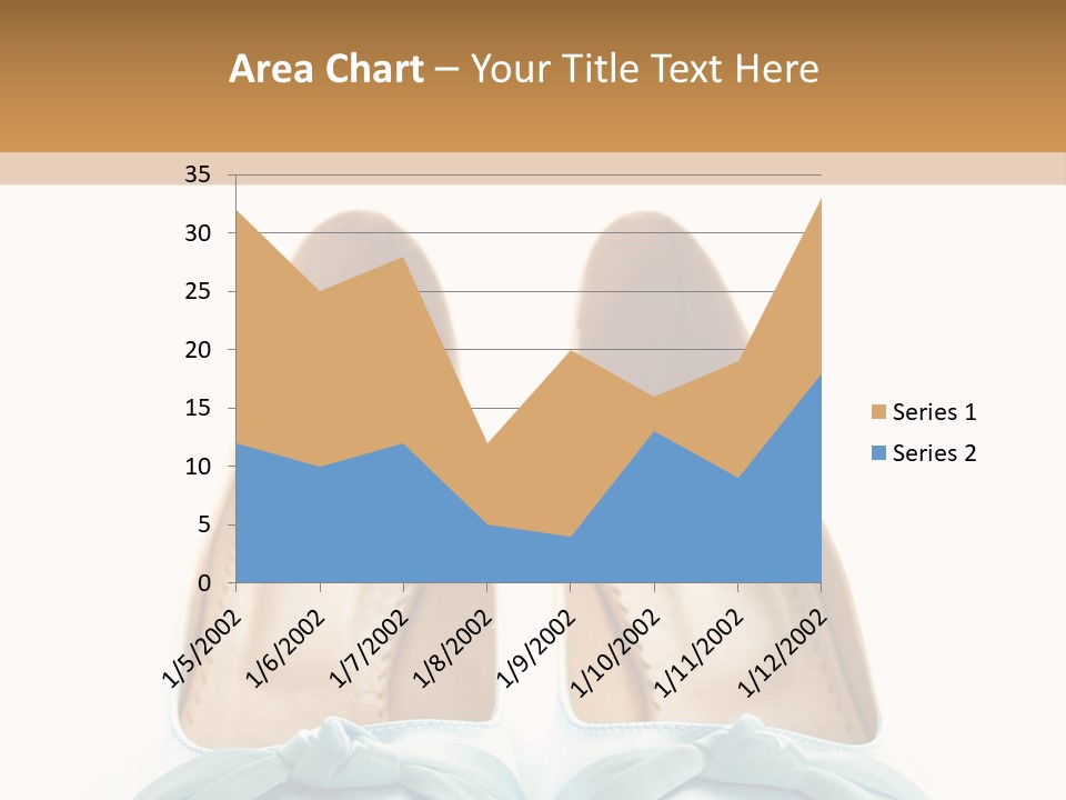 Togetherness White Slippers PowerPoint Template