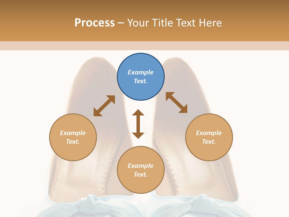 Togetherness White Slippers PowerPoint Template