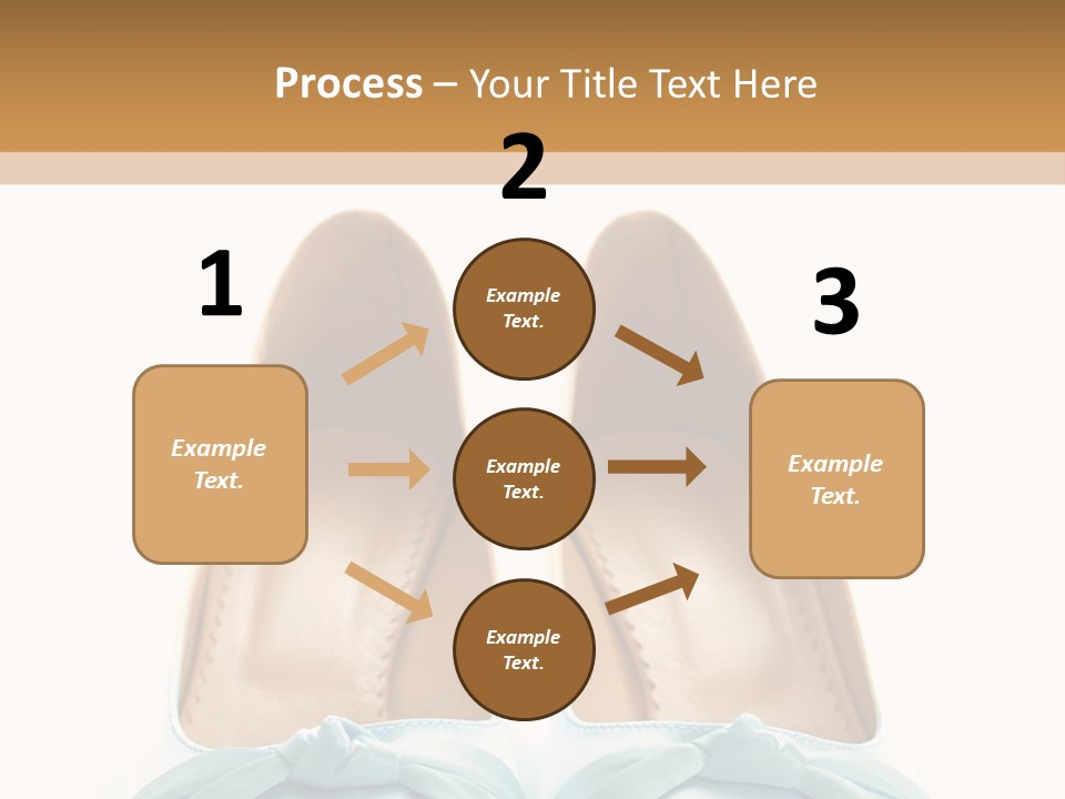 Togetherness White Slippers PowerPoint Template