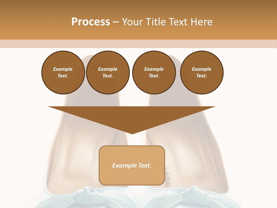 Togetherness White Slippers PowerPoint Template