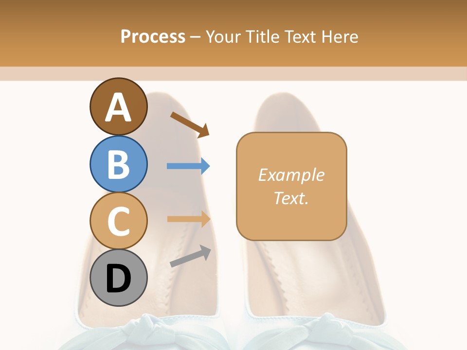 Togetherness White Slippers PowerPoint Template