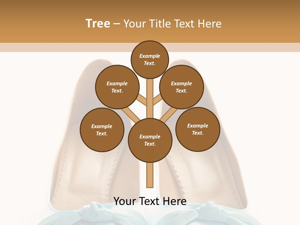 Togetherness White Slippers PowerPoint Template