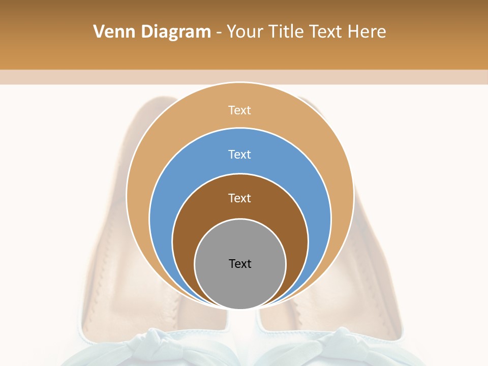 Togetherness White Slippers PowerPoint Template
