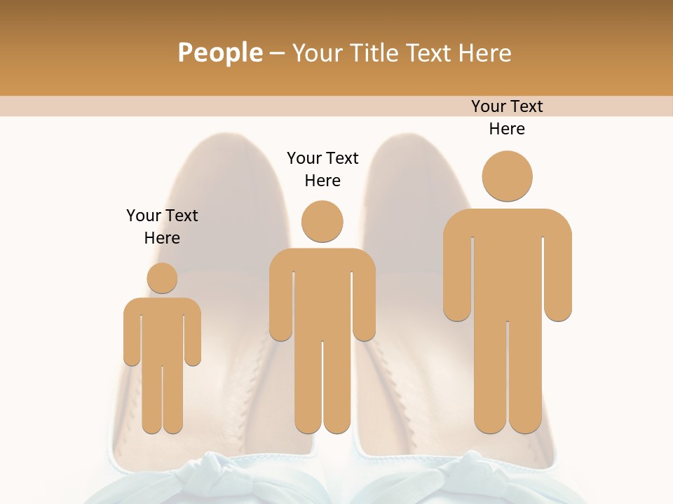 Togetherness White Slippers PowerPoint Template