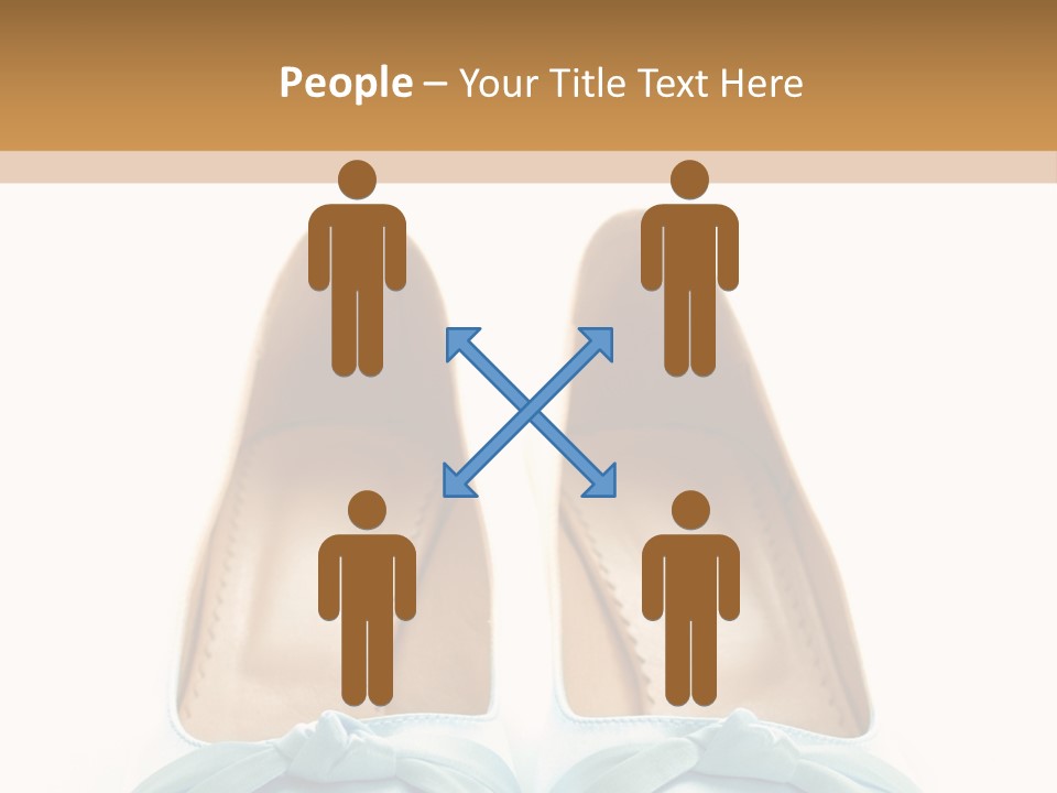 Togetherness White Slippers PowerPoint Template