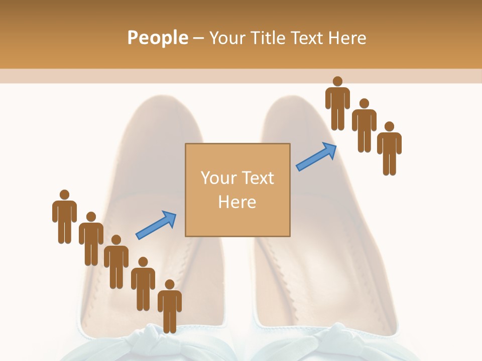 Togetherness White Slippers PowerPoint Template