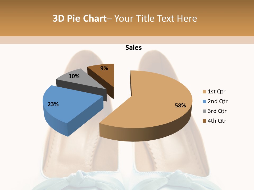 Togetherness White Slippers PowerPoint Template