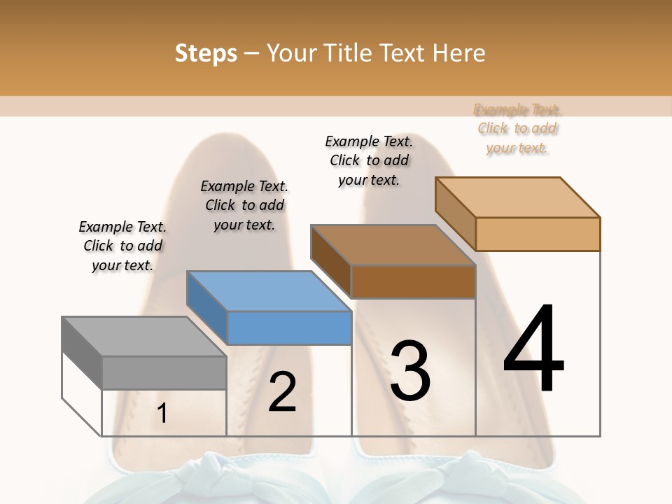 Togetherness White Slippers PowerPoint Template