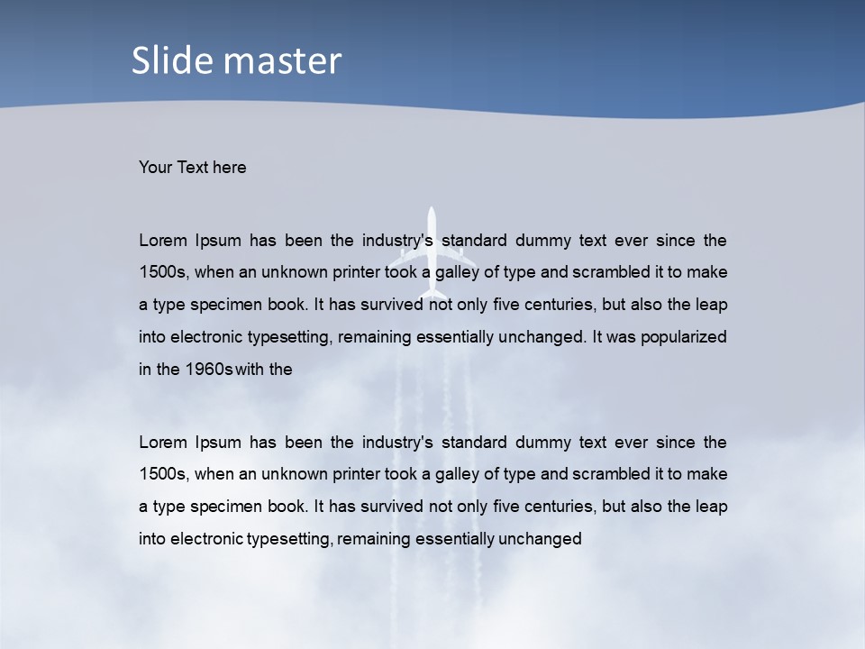 Trail Vapor Jumbo PowerPoint Template