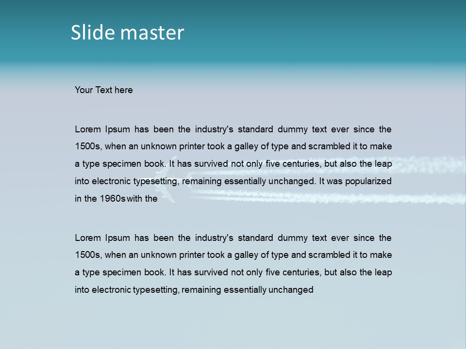 Clear Trail Fast PowerPoint Template
