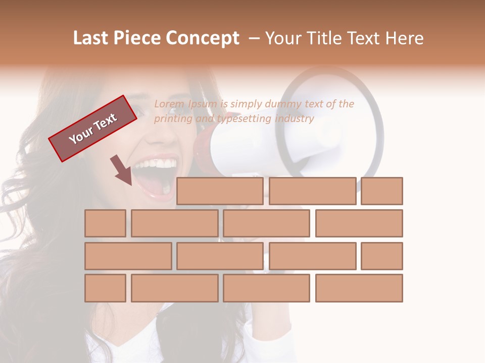 Beautiful Isolated Announce PowerPoint Template