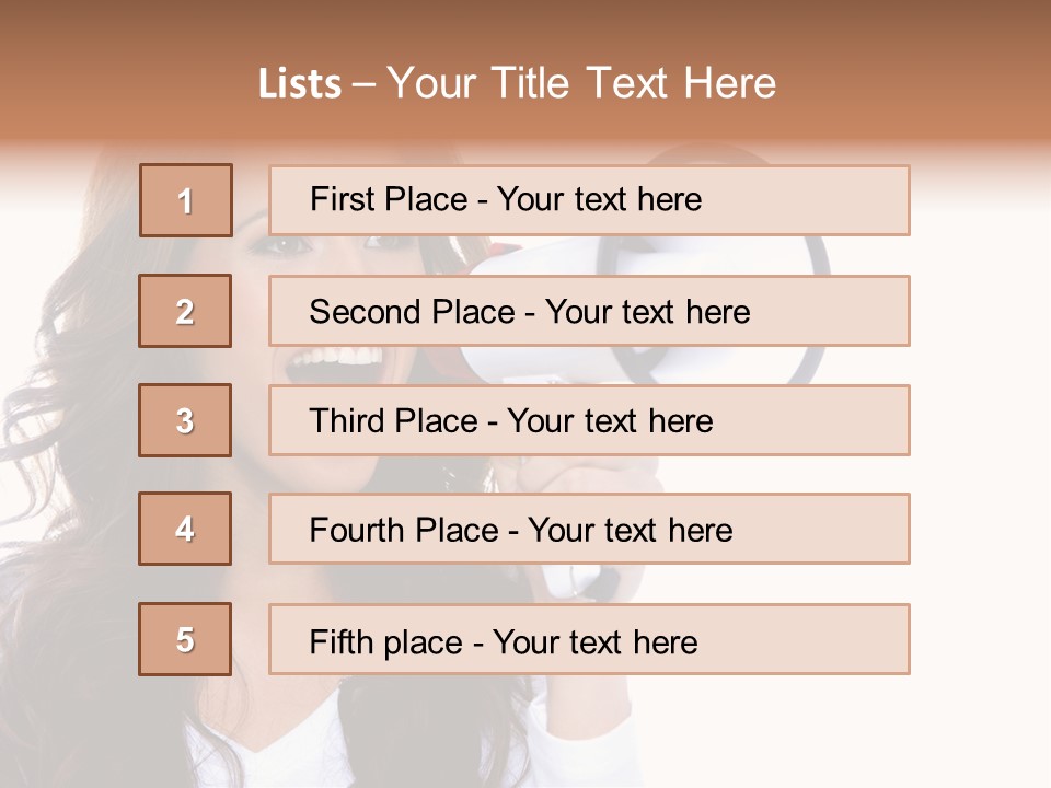 Beautiful Isolated Announce PowerPoint Template